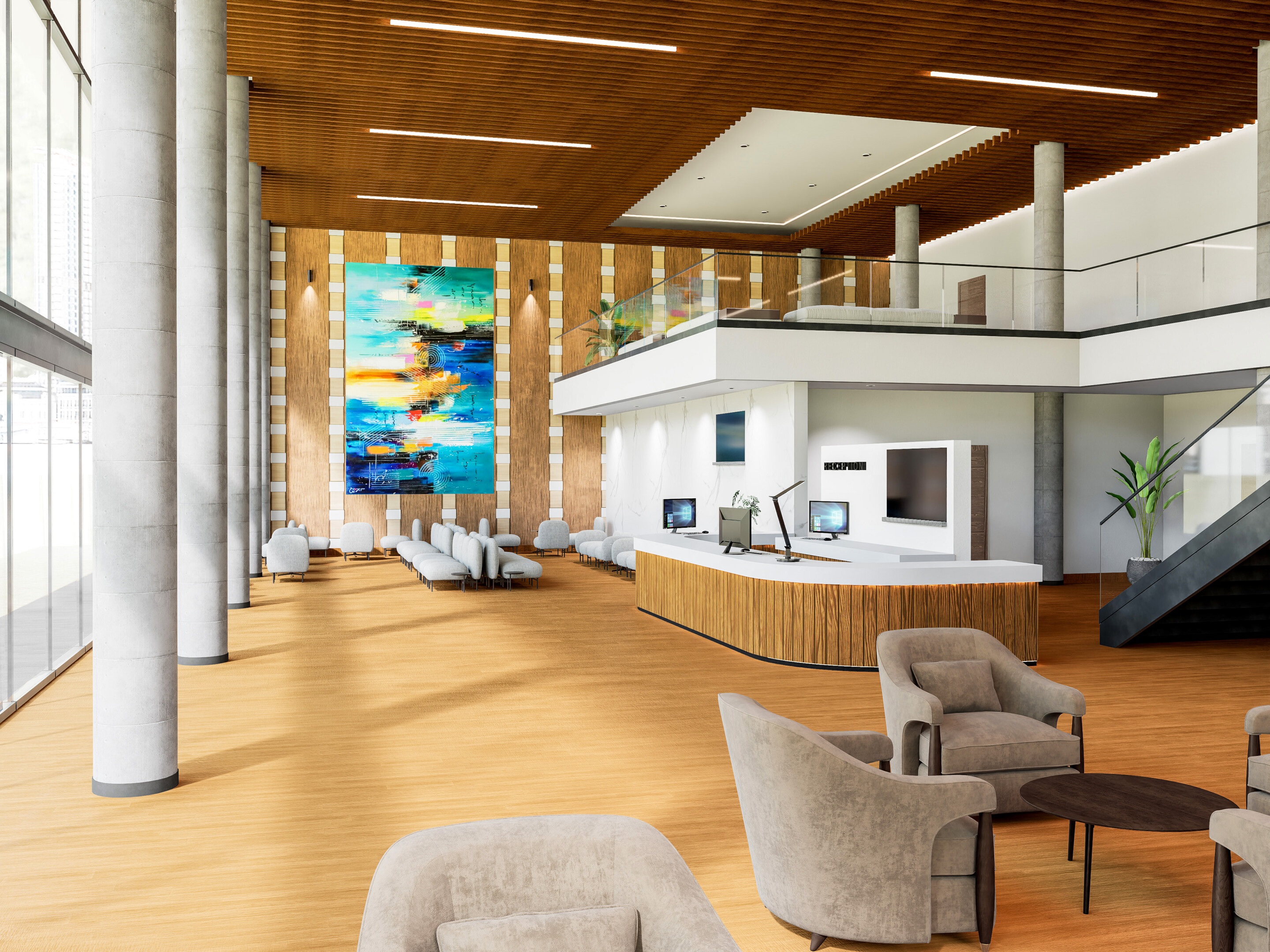 Valera RXT in Healthcare lobby