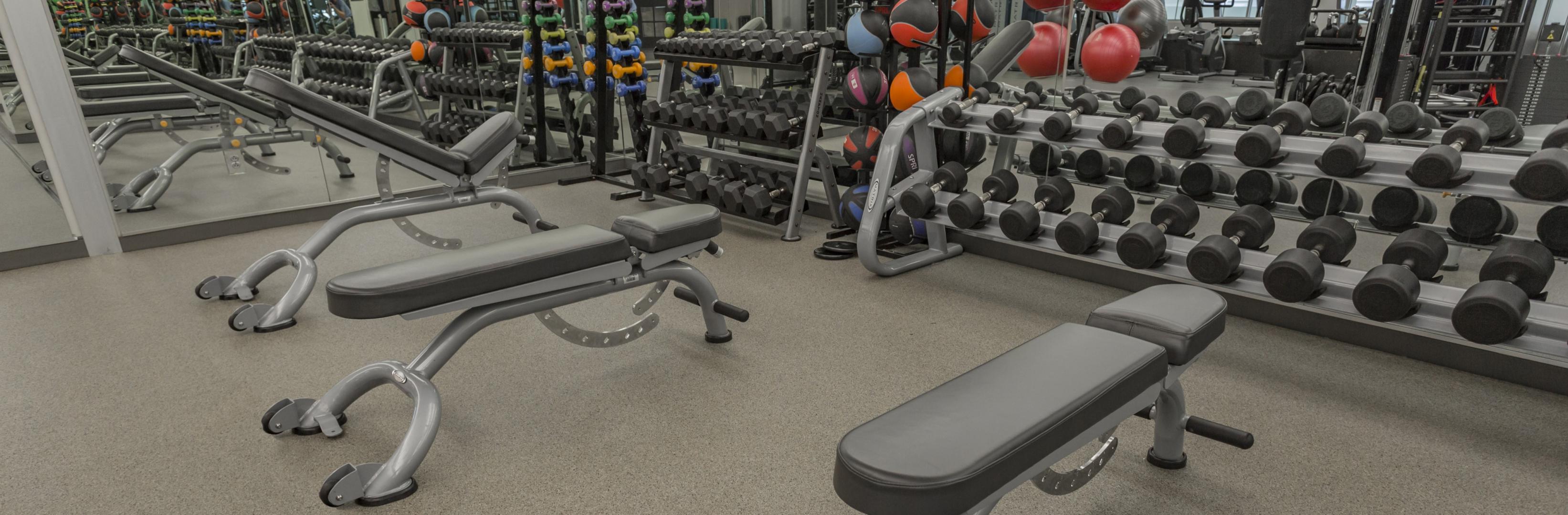 A fitness center at a hotel using ECOfit
