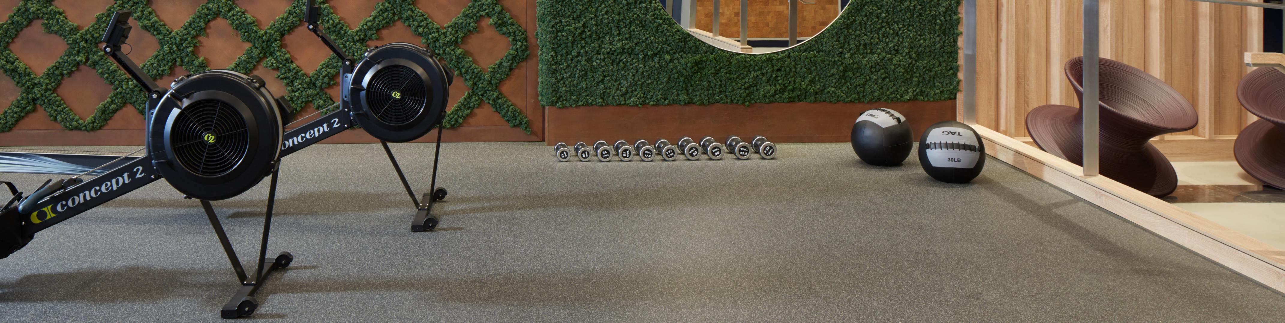 A hospitality fitness center featuring ECOfit Plus