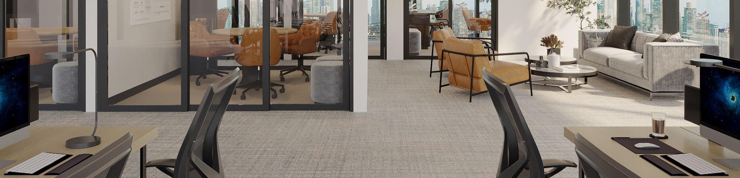 An office space featuring Desert & River