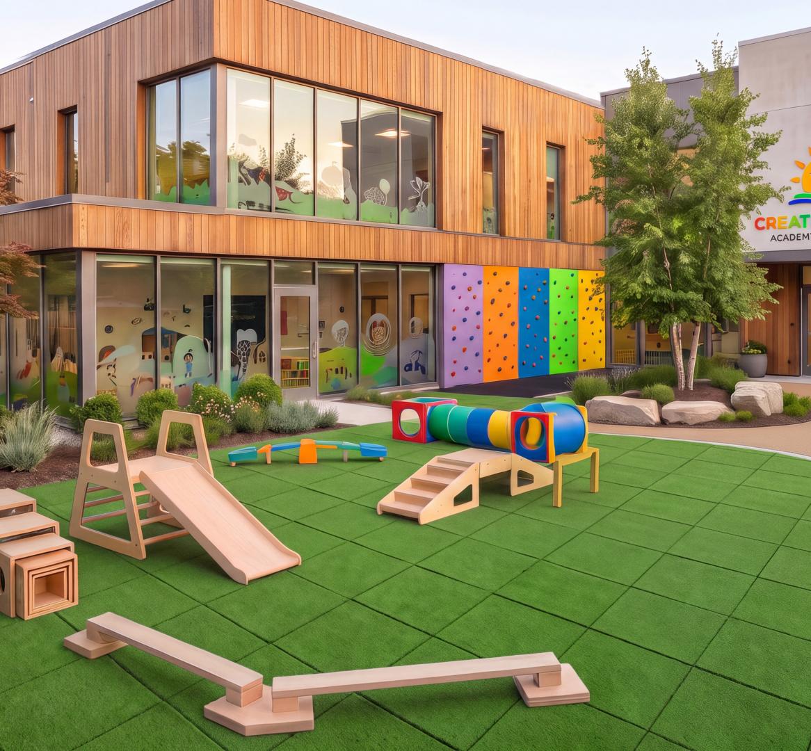 Outdoor Turf in a daycare