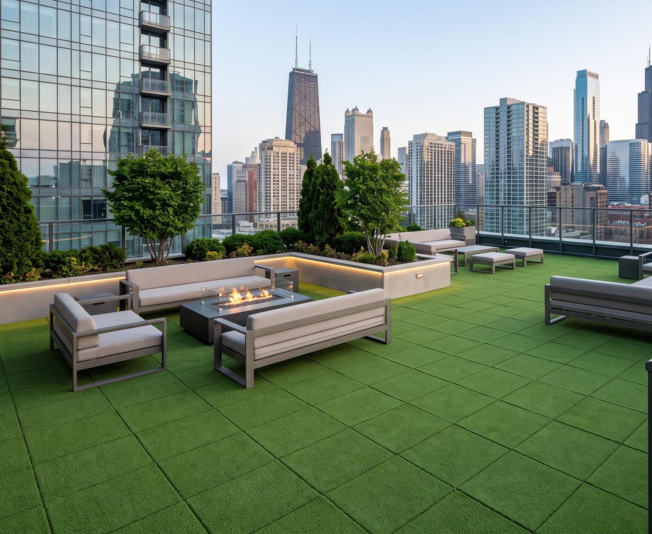 Outdoor Turf Area with ECOsurfaces Turf